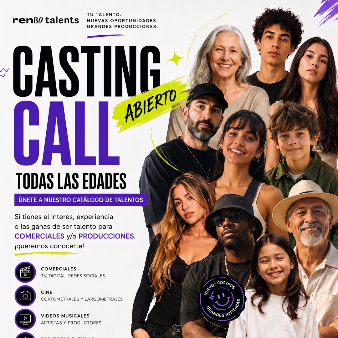 Casting Call Abierto - Ren80 Talents